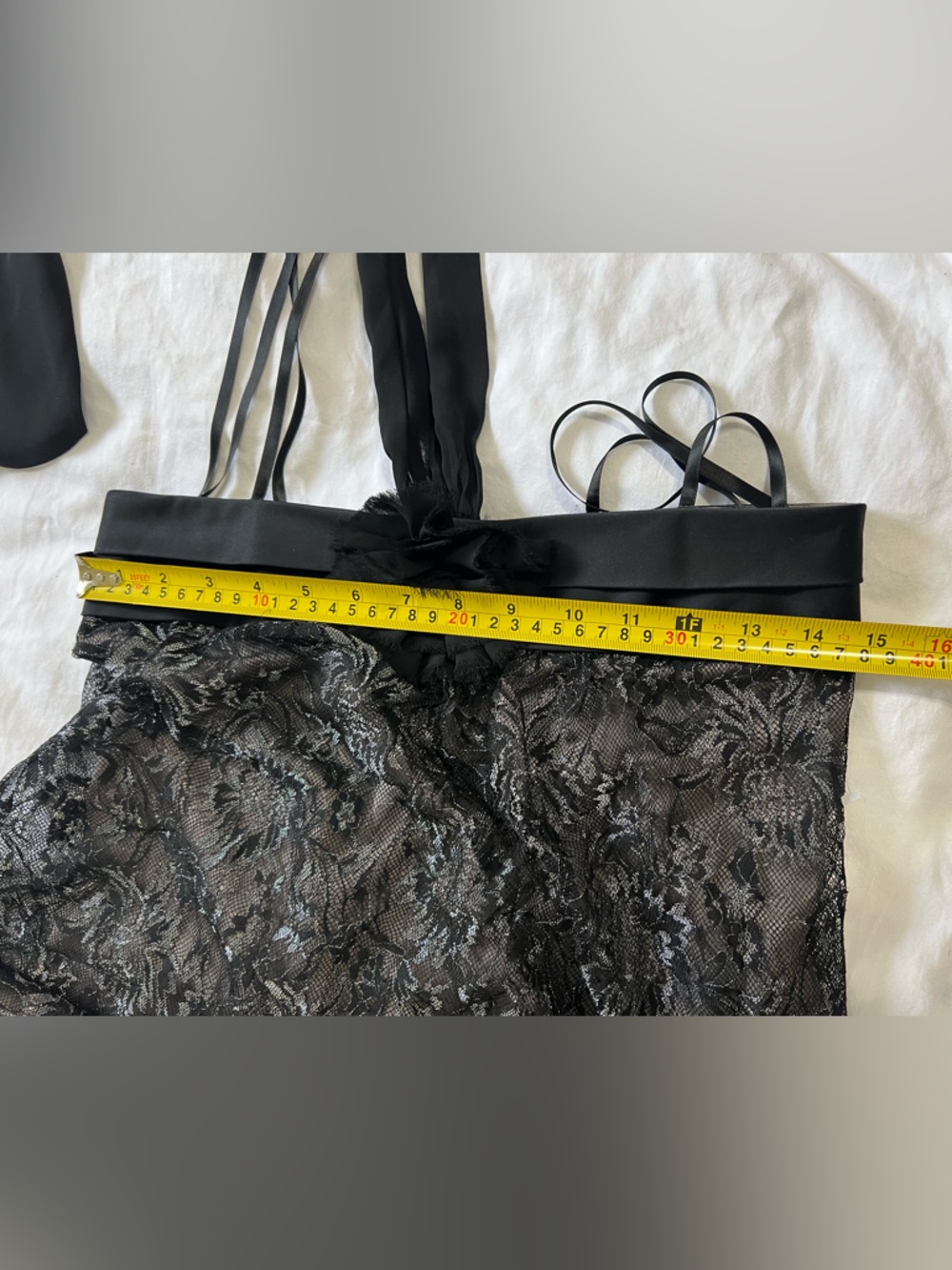 BCBG Paris Black Lace Halter Cocktail Dress size 2 - Picture 3 of 6